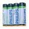 Батарейка Philips сол. R-6 4шт. LONG LIFE 475487 пальч.