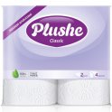 Бумага туалетная Plushe 2-сл 4шт. по 18м белый Classic