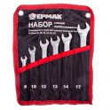 Набор ключей комбинир.мат. 6пред. в сумке 8-17мм 736-081