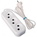 Удлинитель 3-х мес. 2м 6А 0.75 евро 907-057
